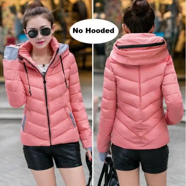 Cozy Women's Winter Jacket - Stylish Hooded Puffer Coat - Korvel
