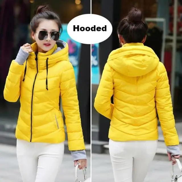 Cozy Women's Winter Jacket - Stylish Hooded Puffer Coat - Korvel