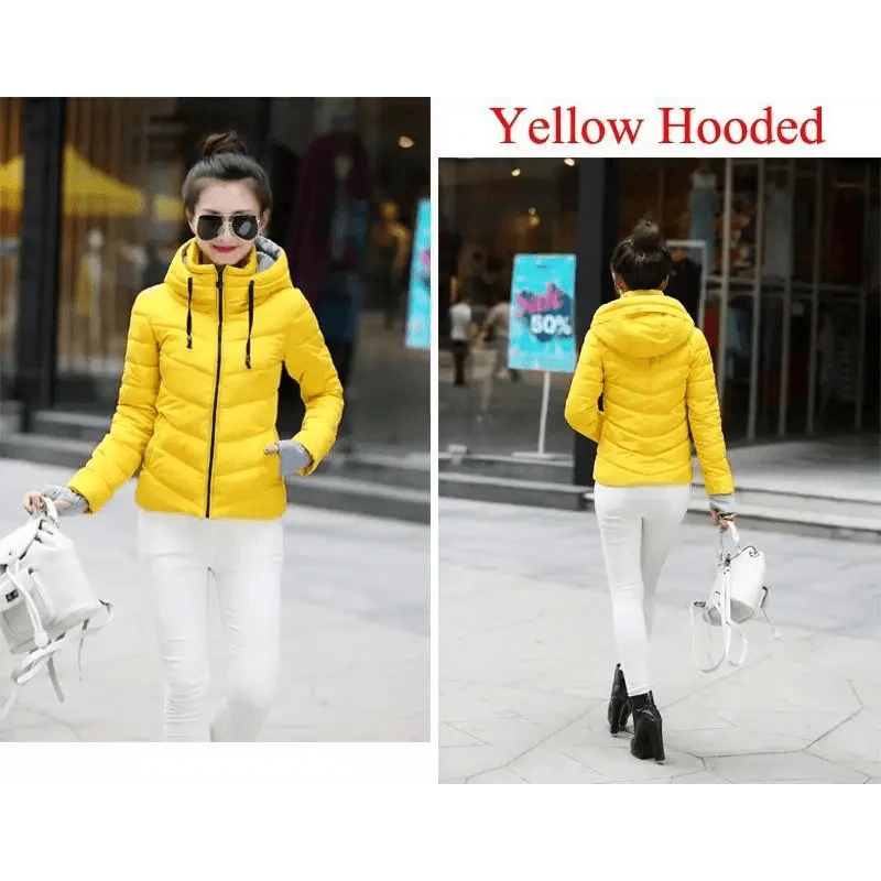 Cozy Women's Winter Jacket - Stylish Hooded Puffer Coat - Korvel