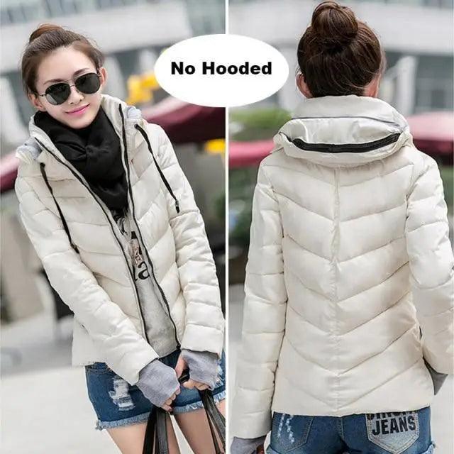 Cozy Women's Winter Jacket - Stylish Hooded Puffer Coat - Korvel