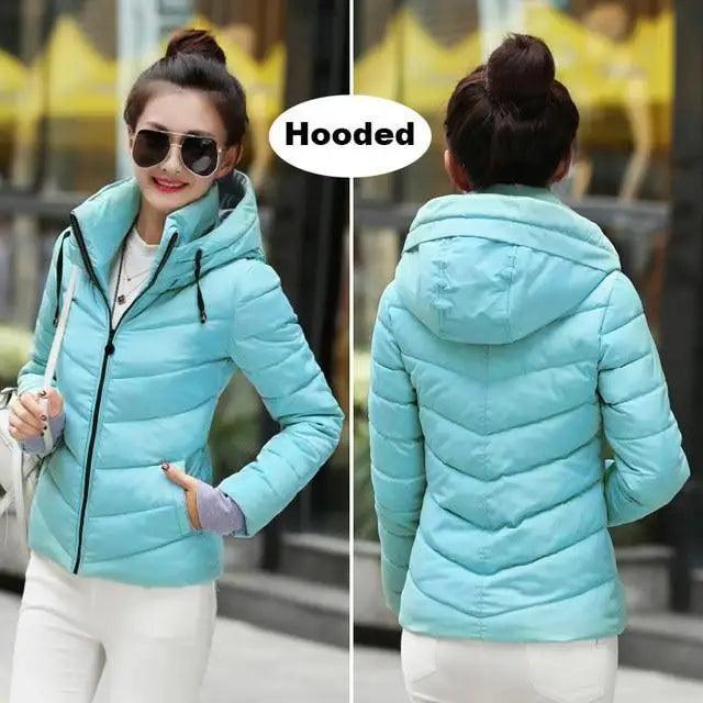 Cozy Women's Winter Jacket - Stylish Hooded Puffer Coat - Korvel