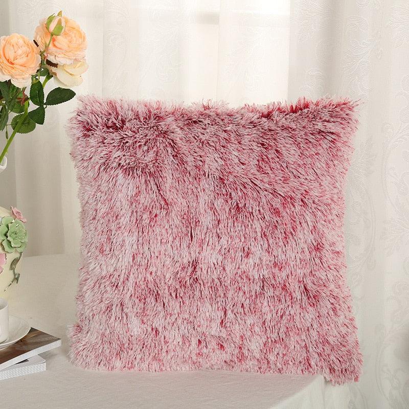 Luxury Faux Fur Plush Cushion Cover for Home Decor