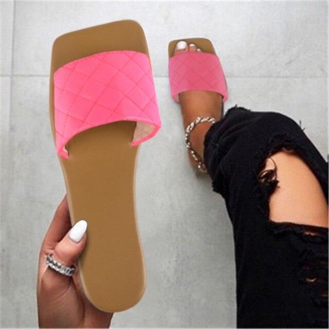 Sandalias Elegantes de Cuero Tejido Suave para Mujeres