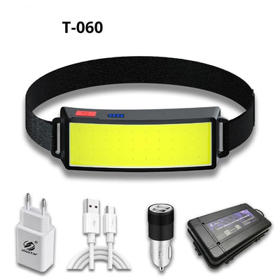 Premium Adjustable LED Headlamp with Rechargeable Battery