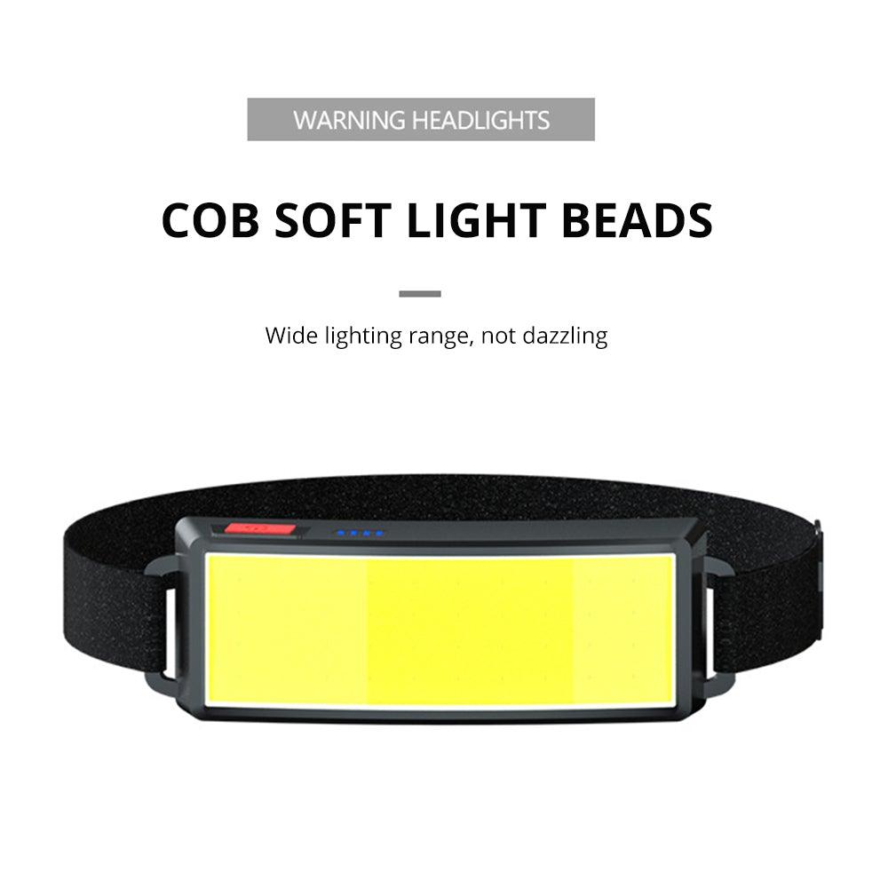 Lampe frontale LED réglable premium avec batterie rechargeable