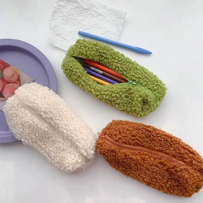 Soft Plush Pencil Case - Stylish and Versatile Storage Pouch