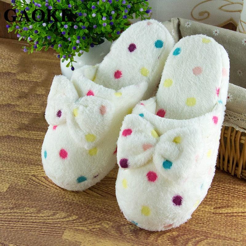 Chaussons en mousse à mémoire de forme en peluche pour femmes - Confort douillet