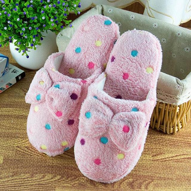 Chaussons en mousse à mémoire de forme en peluche pour femmes - Confort douillet