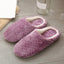 Chaussons en mousse à mémoire de forme en peluche pour femmes - Confort douillet