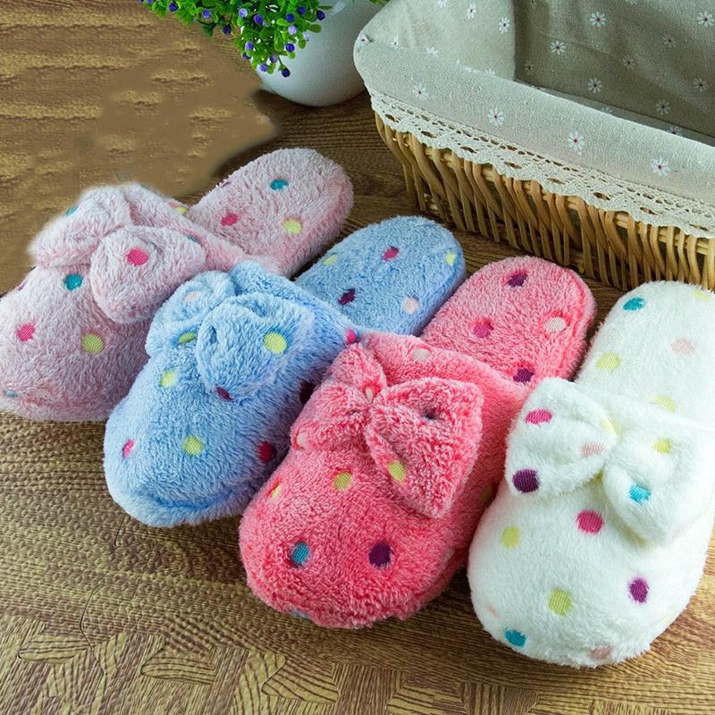 Chaussons en mousse à mémoire de forme en peluche pour femmes - Confort douillet