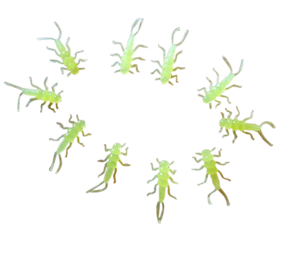 Custom 1.375" Soft Plastic Stonefly Nymphs