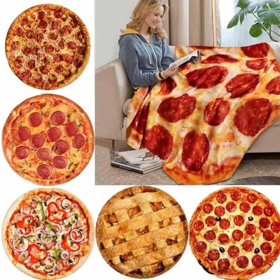 Cozy Pizza-Themed Wearable Blanket - Perfect for Winter Adventures - Korvel