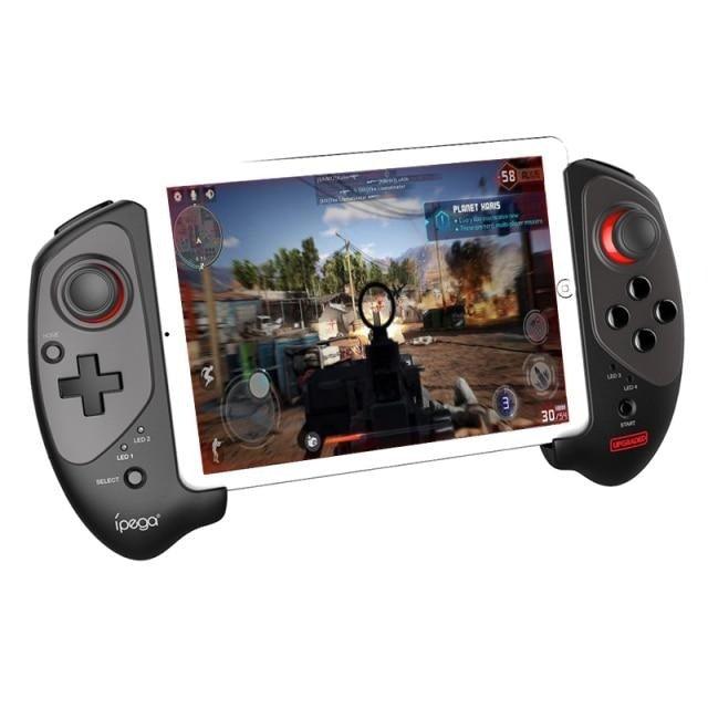 Manette de jeu sans fil Bluetooth durable noire