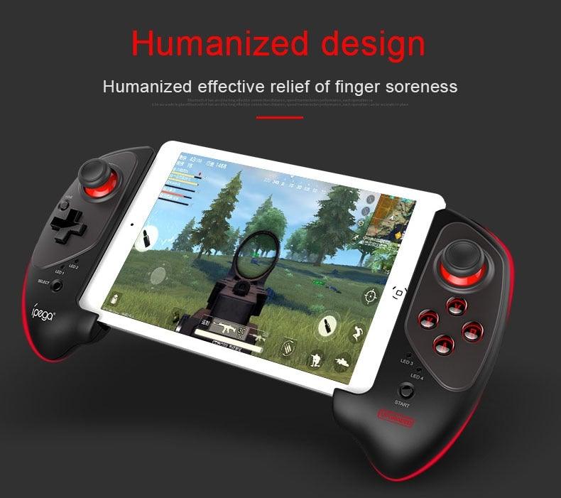 Manette de jeu sans fil Bluetooth durable noire