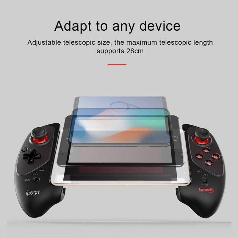 Manette de jeu sans fil Bluetooth durable noire