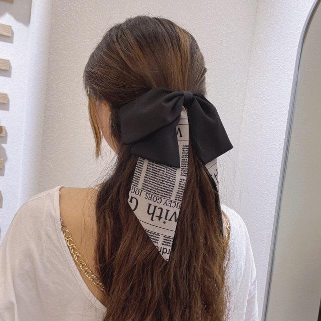Elegant Satin Bow Hairpins for Women and Girls