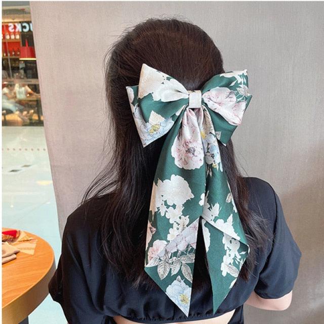 Elegant Satin Bow Hairpins for Women and Girls