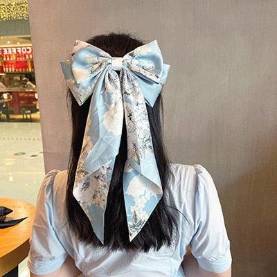Elegant Satin Bow Hairpins for Women and Girls