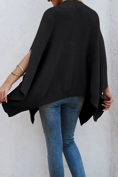 Solid color casual style plus size women's knitted sweater - Korvel