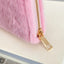 Solid Color Fluff Rectangle Wallet