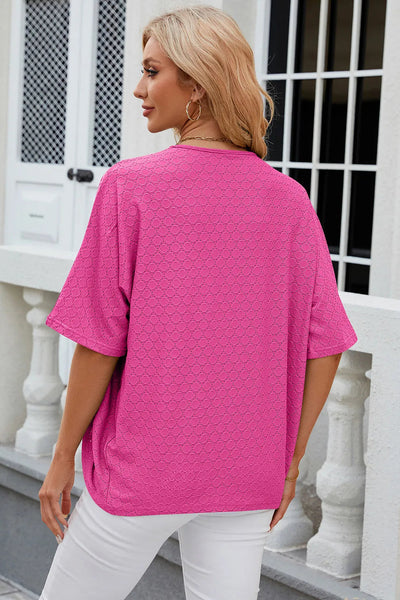 Gilet en tricot à manches mi-longues de couleur unie