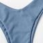 Chic Solid Color High Cut Padded Bikini Set for Women - Korvel