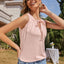 Top de Cuello con Lazo Sólido