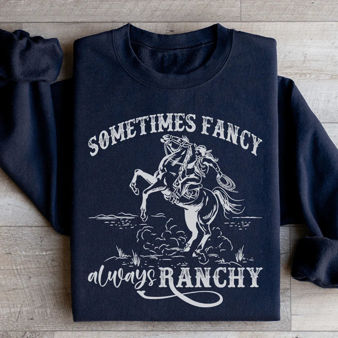 Sudadera a veces elegante, siempre ranchera