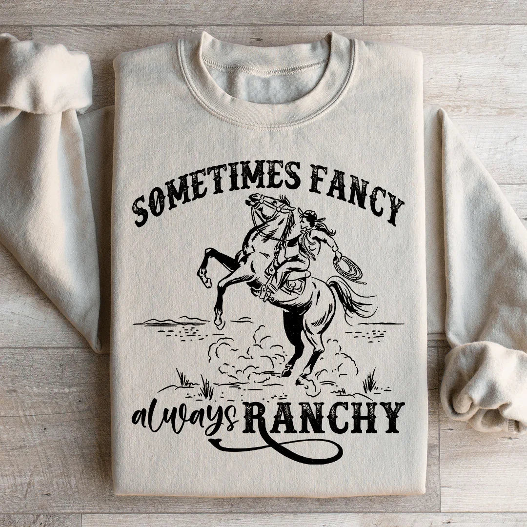 Sudadera a veces elegante, siempre ranchera
