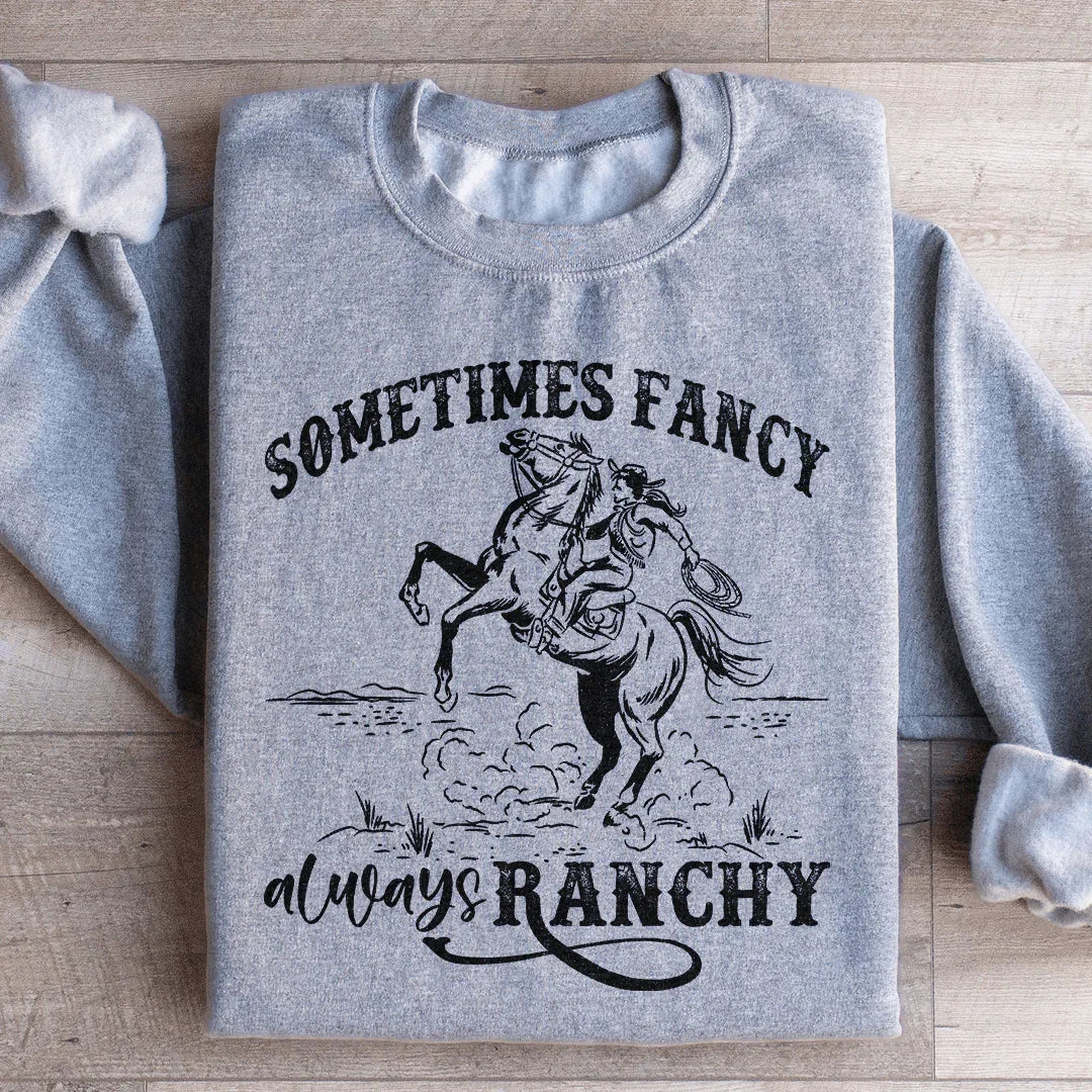 Sudadera a veces elegante, siempre ranchera