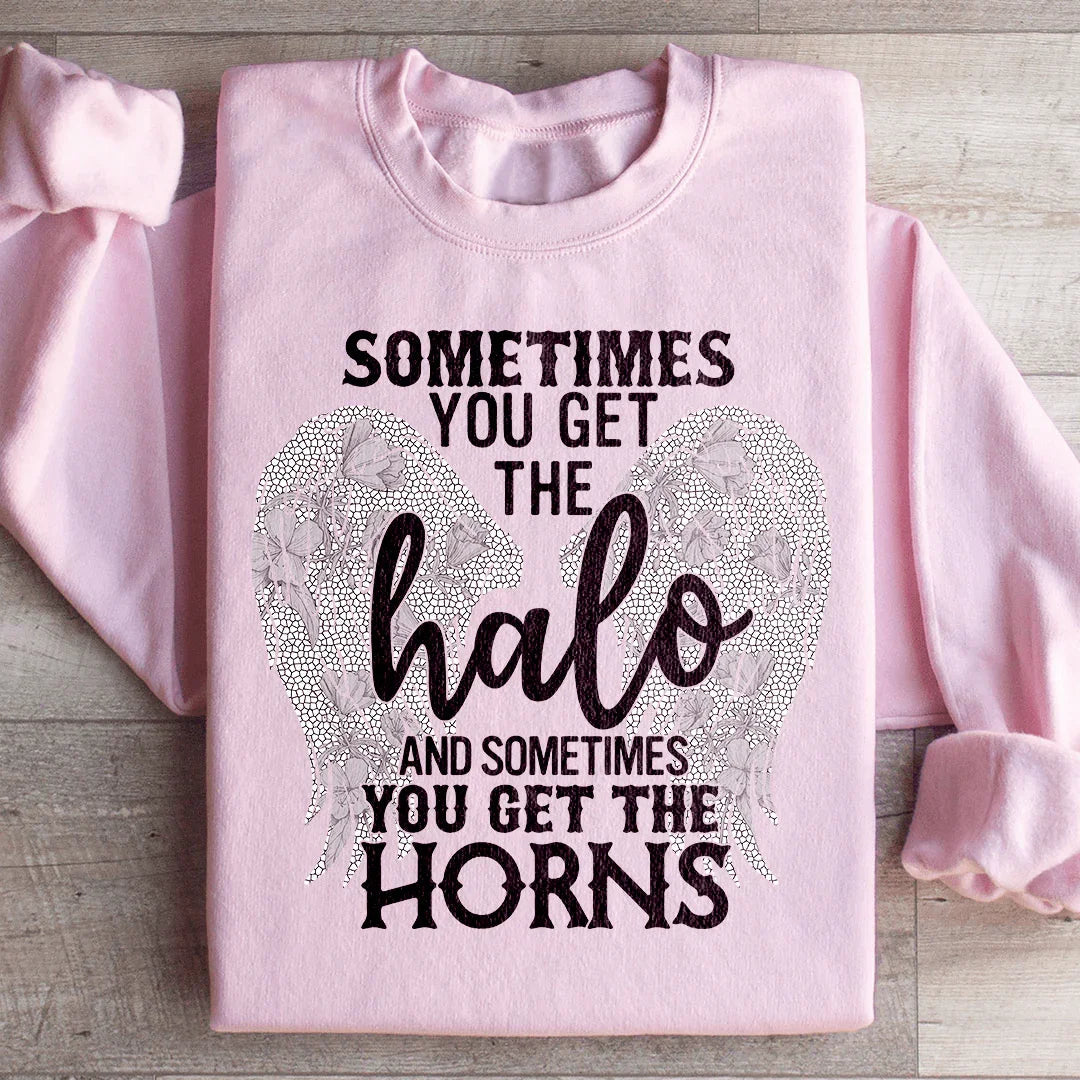 Parfois vous obtenez l'aura et parfois vous obtenez les cornes Sweatshirt