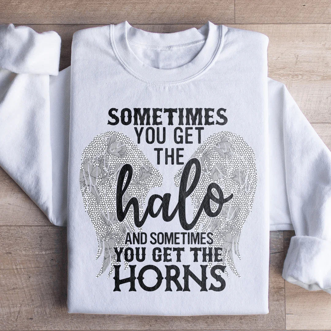 Parfois vous obtenez l'aura et parfois vous obtenez les cornes Sweatshirt