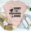 Lo siento, estoy preocupado - Camiseta de vino