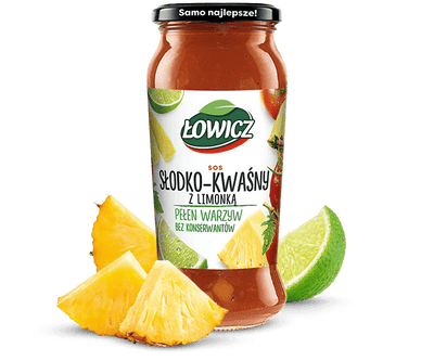 Lowicz Sweet and Sour Sauce with Lime - 500g