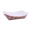 Eco-Friendly Red and White Checkered Disposable Food Trays - 100 pcs