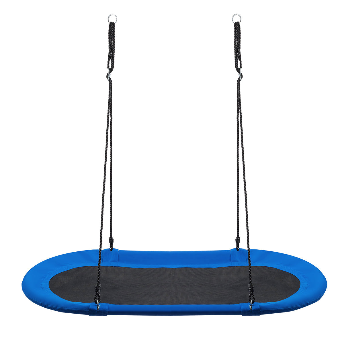 Columpio Ajustable en Forma de Platillo de 60 Pulgadas - Azul y Negro