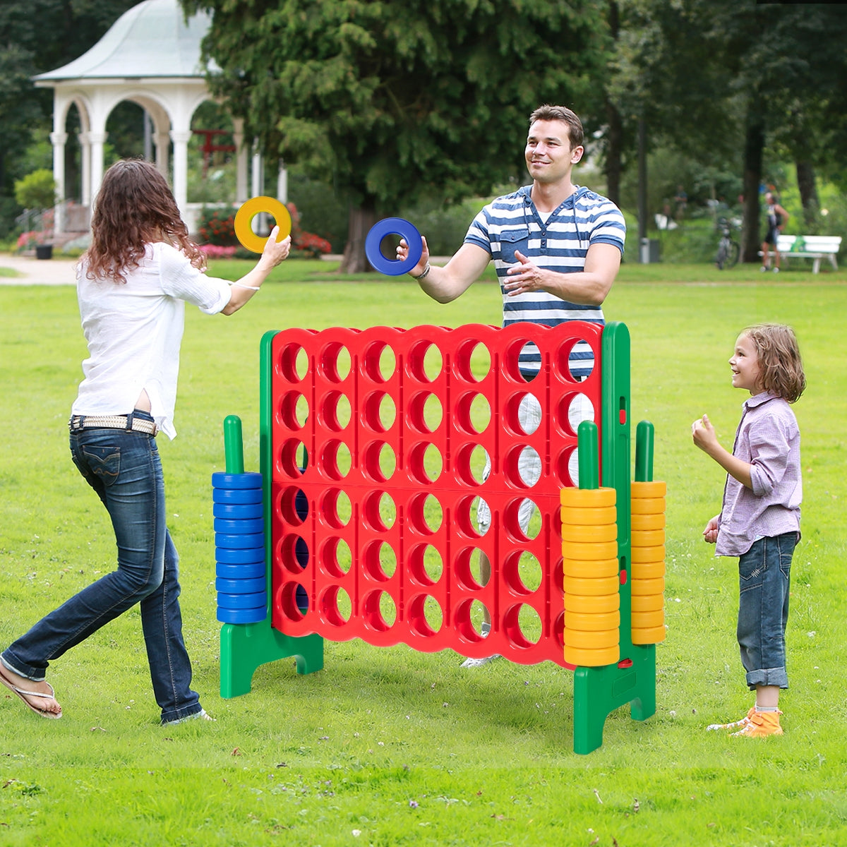 Juego Gigante Jumbo 4-en-Raya - Verde