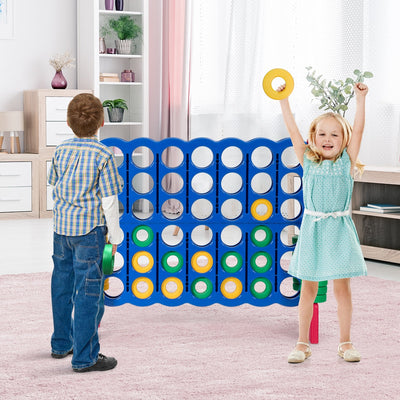 Jumbo 4-to-Score Giant Game Set with 42 Rings - Red