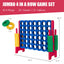 Jumbo 4-to-Score Giant Game Set with 42 Rings - Red