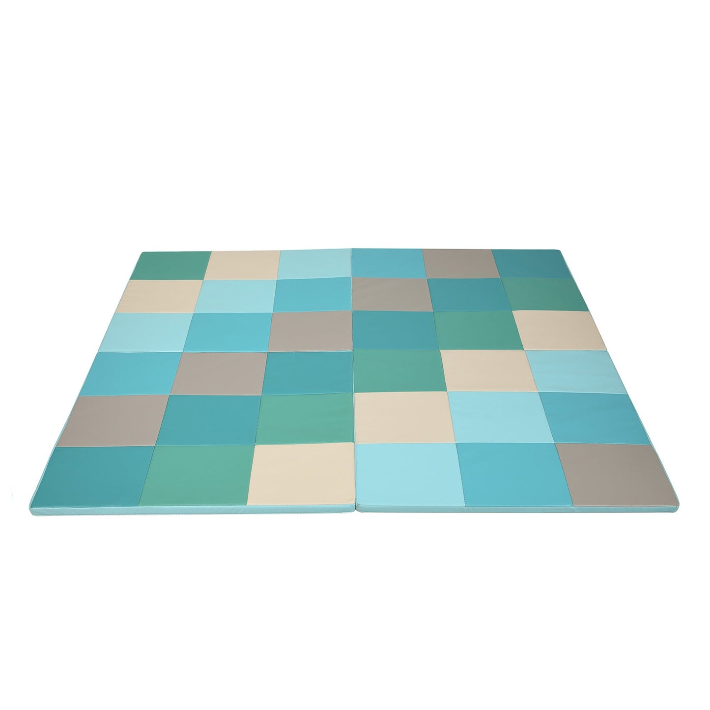 58 Inch Toddler Foam Play Mat - Light Blue