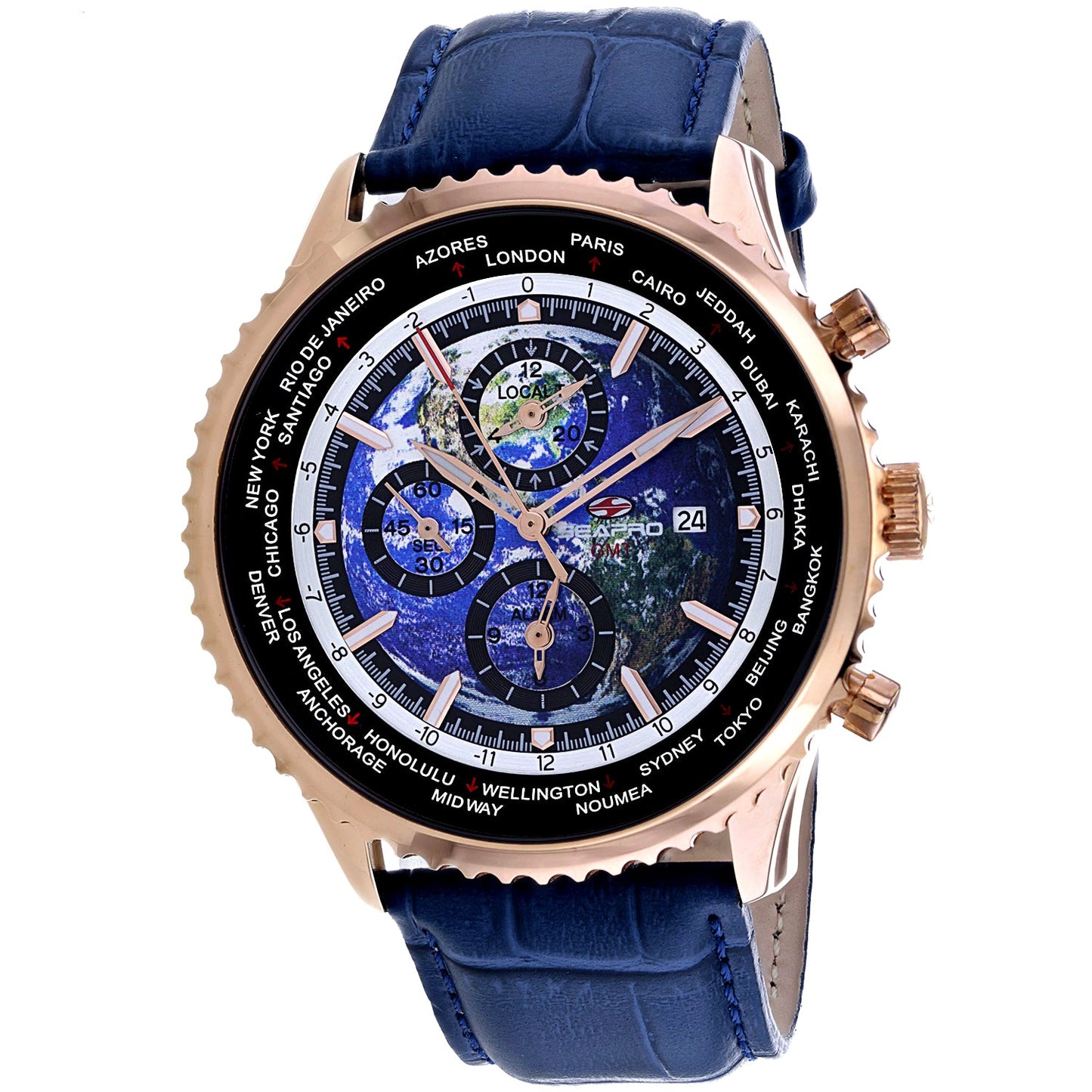 Reloj Seapro Men's Meridian World Timer GMT