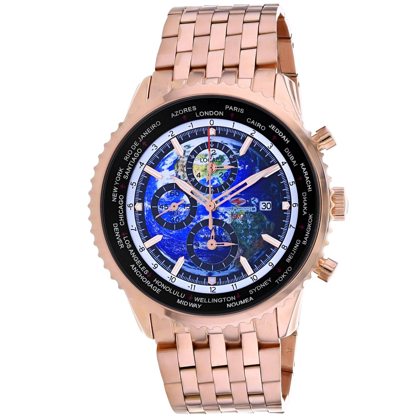Seapro Men's Meridian World Timer GMT Watch