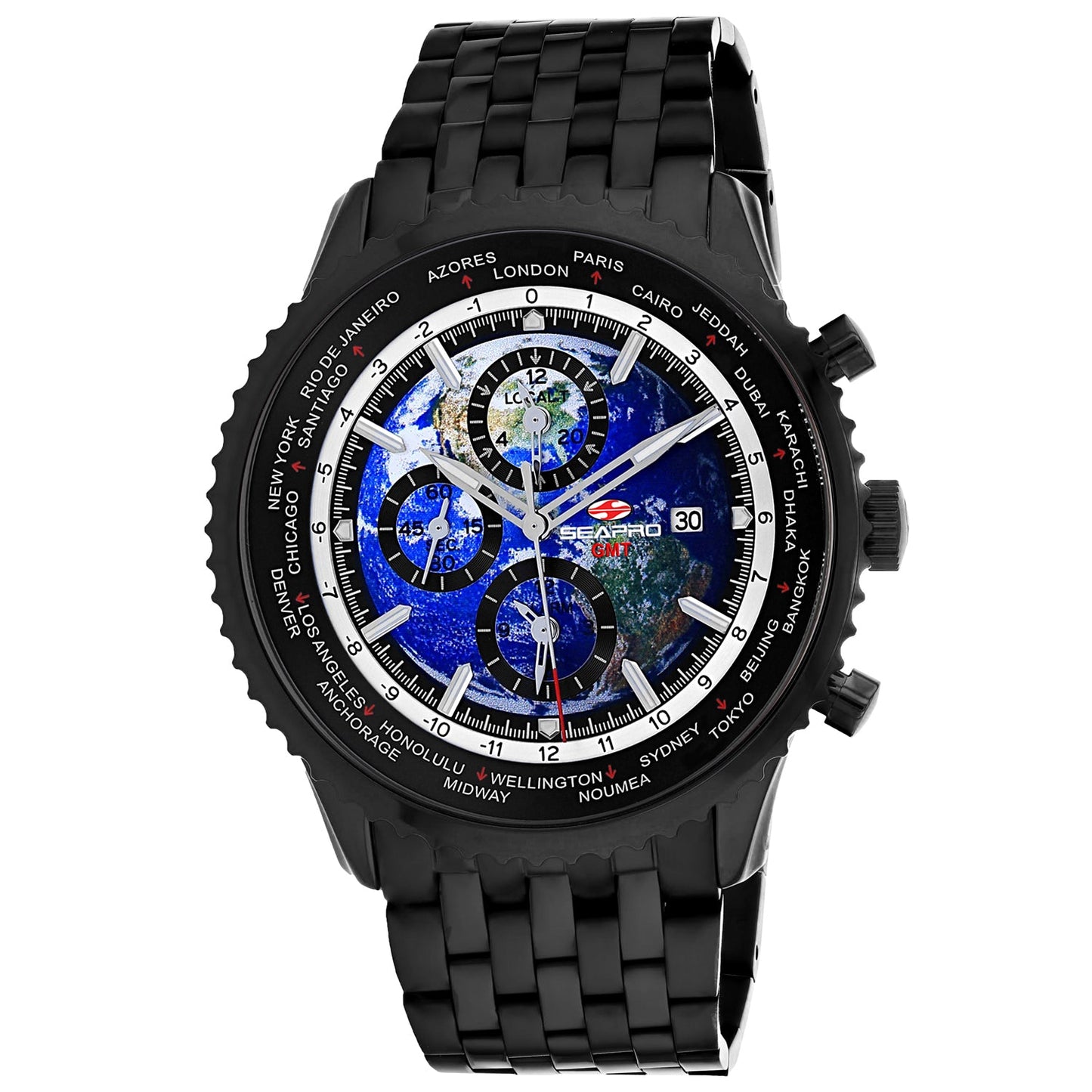 Montre GMT Seapro Men's Meridian World Timer