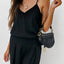 Spaghetti Strap Cami and Wide Leg Pants Set - Korvel