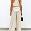 Spaghetti Strap Cami and Wide Leg Pants Set - Korvel