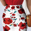 Spaghetti Strap Top and Printed Mini Skirt Set - Korvel