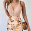 Spaghetti Strap Top and Printed Mini Skirt Set - Korvel