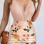 Spaghetti Strap Top and Printed Mini Skirt Set - Korvel