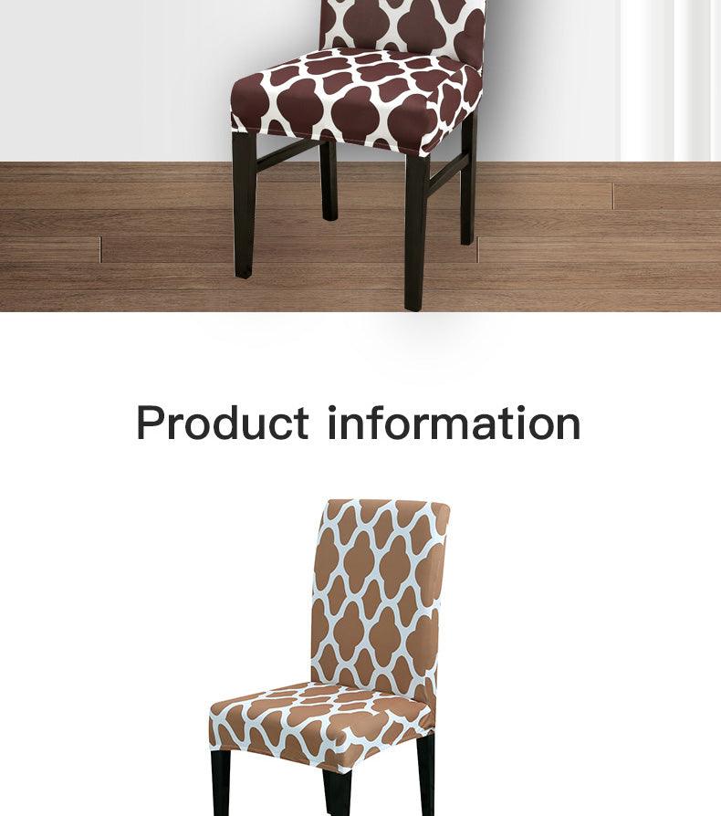 Spandax Stretch Plaid Chair Cover for Dining and Office