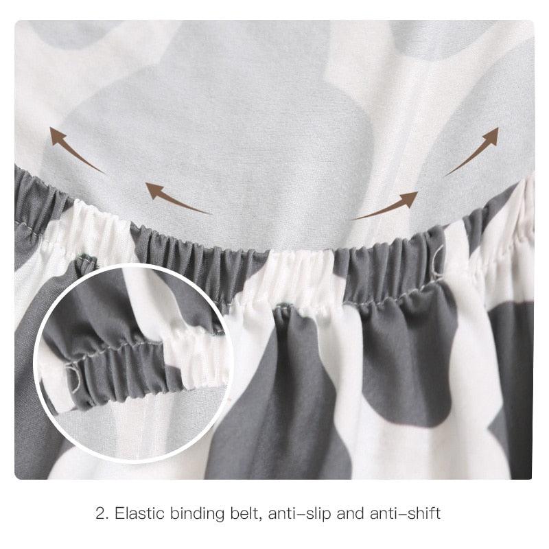 Spandax Stretch Plaid Chair Cover for Dining and Office